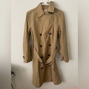 GAP Tan Double-Breasted Trench Coat. Size M. BNWT.